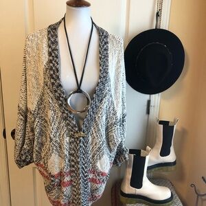 Open Knit Cardigan southwestern  by Part Two